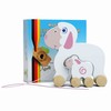 WoodyWood® Pull-up toy sheep with lamb, wooden toy for babies