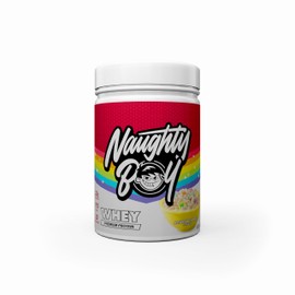 Naughty Boy Advanced Whey Protein Powder, Optimum Taste and Mixability for Both Male and Female, High Protein Low, Sugar, Low Carb,Muscle Building Powder (Rainbow Charms, 900 g)
