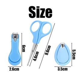 2 Pieces of Baby Nail Scissors and 1 Piece of Scissors, Nail Care Supplies, Children's Supplies, Nail Trimming Tools.