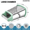 Rainspire Professional Box Grater, Cheese Grater Box for Kitchen Stainless