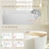 Bathtub Grab Rails, Adjustable Width 9-17cm and 4 Heights,150kg Load