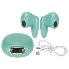 Bluetooth Earbuds Noise Reduction HiFi Stereo Sound Portable Multifunction True Wireless Earbuds for Working DrivingGreen