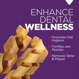 Natural Farm Curly Pork Collagen Sticks (5-6 Inch, 6 Pack), Fully Digestible & Natural Dog Chews, Flavorful & Long Lasting, Best for Small & Medium Chewers, Odor-Free Rawhide Alternative