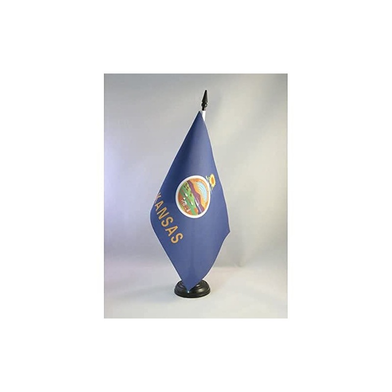 AZ FLAG KANSAS TABLE FLAG 5'' x 8'' - US
