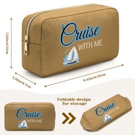 Cruise Gifts for Women Cruise Cosmetic Bag for Women Best Friend Daughter Cruise Themed Gifts Cruise Lover Gift Ideas Cruise Makeup Bag Gifts Beach Weekend Gifts Birthday Christmas Vacation Gift