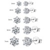 Epoch World 5 Pairs 925 Sterling Silver Earrings Women's Stud