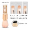 Lopeie 5-in-1 Portable Makeup Brush | All-in-One Face & Eye