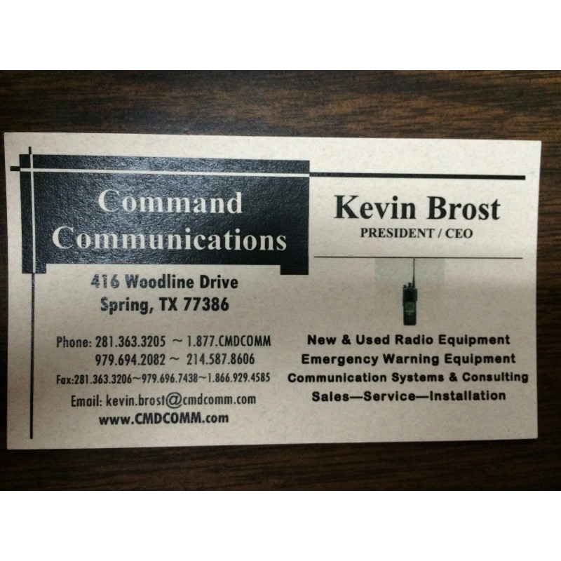 COMMAND COMMUNICATIONS MOTOROLA APX 6000 7000 8000 RADIO BATTERY ELIMINATOR