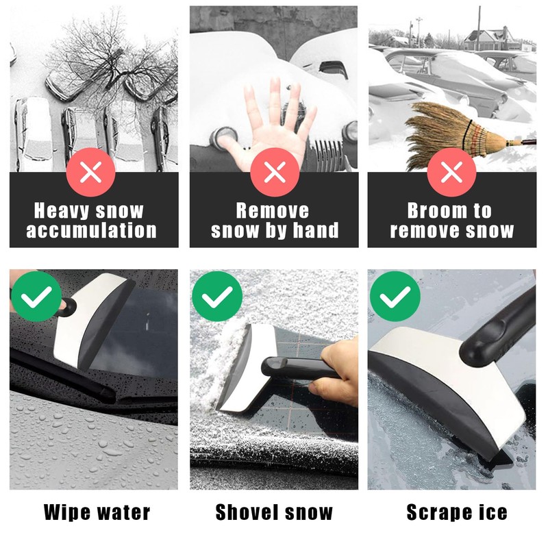 ZEACCT 2 Pack Car Ice Scraper, Car Windshield Ice Scraper,