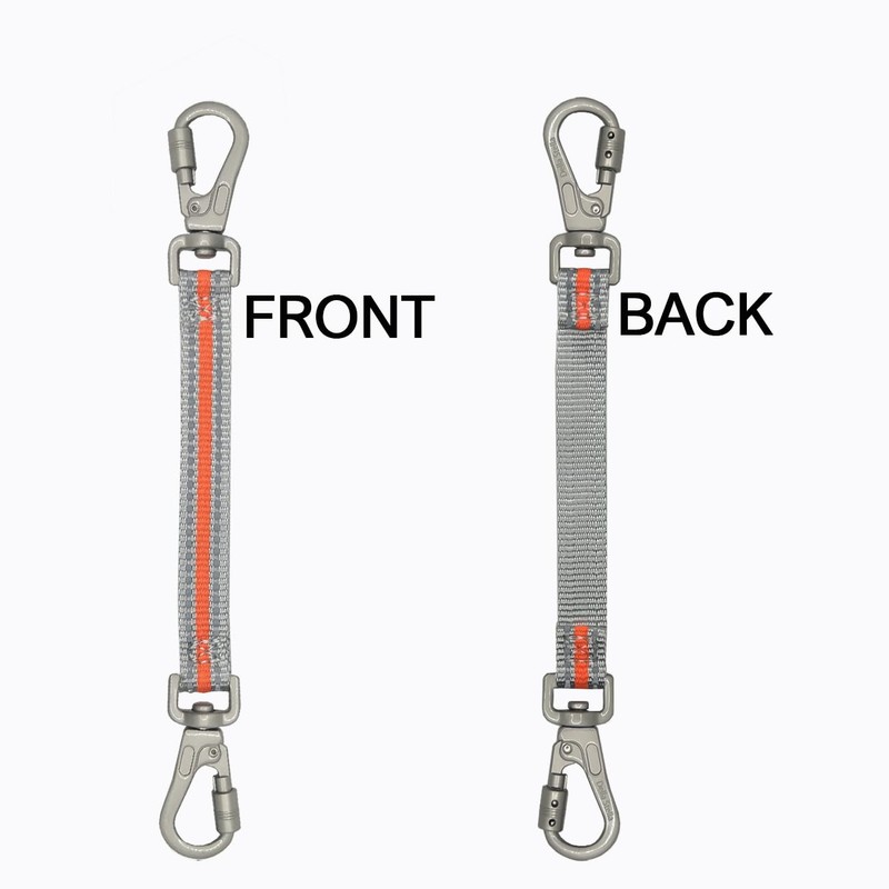 Heavy Duty Double Ended Collar Backup Clip for Dog Harnesses,