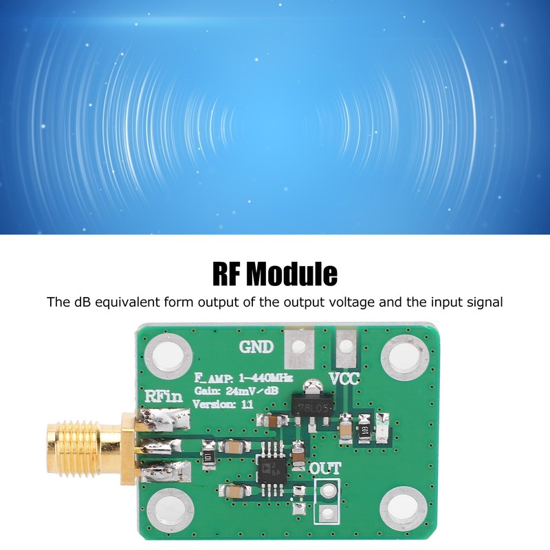 RF Power Meter Module High Frequency Logarithmic Detector Board AD8310