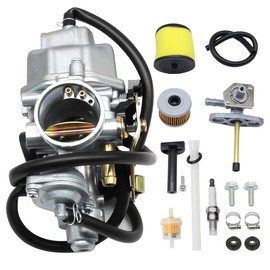 OXCANO Recon 250 Carburetor Kit Compatible With Honda TRX 250 Recon250 TRX250TM TRX250TE TRX350ES TRX350FE ATV Carb with Air Filter Oil Filter Spark Plug Replacement 14360A16 14360A50 14360A41