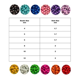 3D Illusion Miracle Acrylic Beads 12 mm / 15pcs (Assorted)