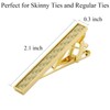 Tie Clips for Men Gold Silver Gun Black, TAIGRAMA Tie