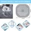 4 Pack Drain Hair Catcher Durable Silicone Hair Stopper Shower