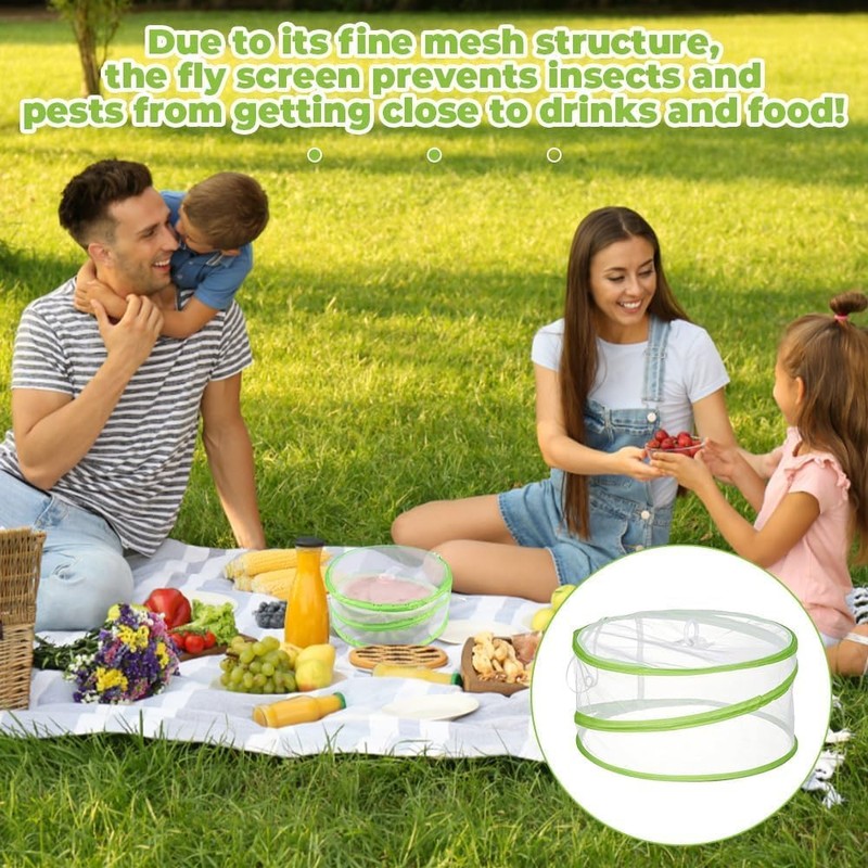 3 Pack Pop Up Food Net Covers, 30 x 15cm