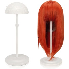 Dilraba Wig Stand, Hat Stand, Assembly Type, Adjustable Height, 10.2 - 16.9 inches (26 - 43 cm), Easy Assembly, Easy Disassembly, Wig Storage, Display, Maintenance, Wig Holder, Wig Stand (Original