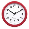 Champion KC515 Bold9 Wall Clock - 23 cm Diameter, Red