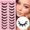 10P-002 False Eyelashes, Manga Lashes, Natural Look, Artificial Eyelashes, Anime