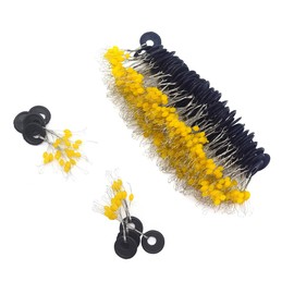 600 Pieces Fishing Bobber Stopper,6 in 1 Soft Silicone Material Beads Float Sinker Stops (M-600PCS, Orange & Oval)