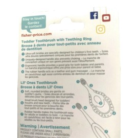 Fisher-Price Toddler Dental Kit W/ 2 Toothbrushes & Teething Ring BPA-Free 0M+