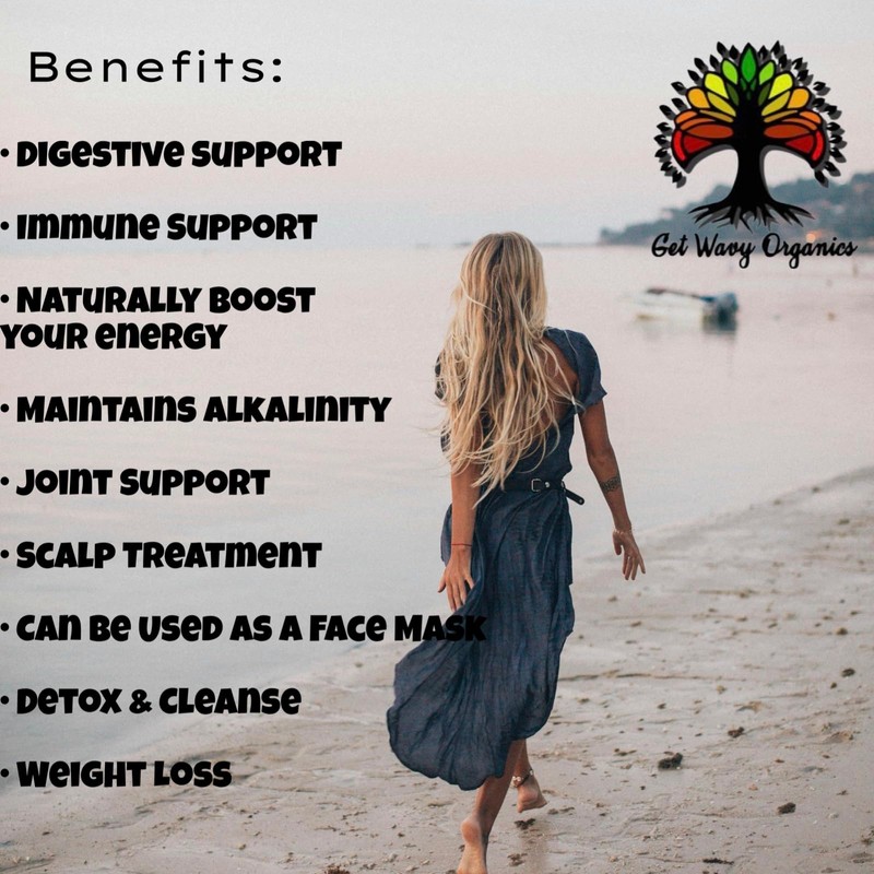 GET WAVY ORGANICS Irish Sea Moss Gel with Bladderwrack, Soursop