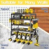 jsyonii Power Tool Organizer, 5 Layer Drill Holders Wall Mount,