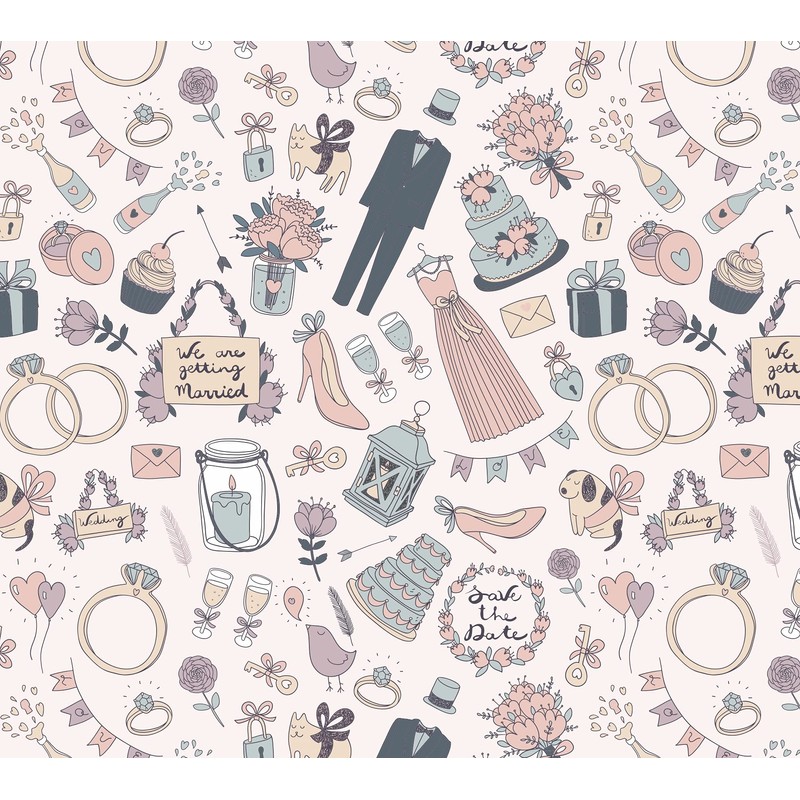 Stesha Party Wedding Present Gift Wrap Bridal Shower - Folded