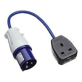 Caravan/Motorhome 240V Mains 13Amp Socket Adaptor