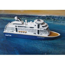 Unbekannt Ship Model MS Colour Fantasy Miniature Boat Ship Approx. 12 cm Colour Line