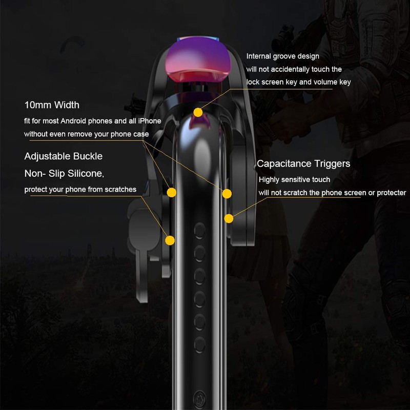 GOFOYO CK3 Mobile Triggers,Mobile Game Controller, Game Trigger for PUBG/Free