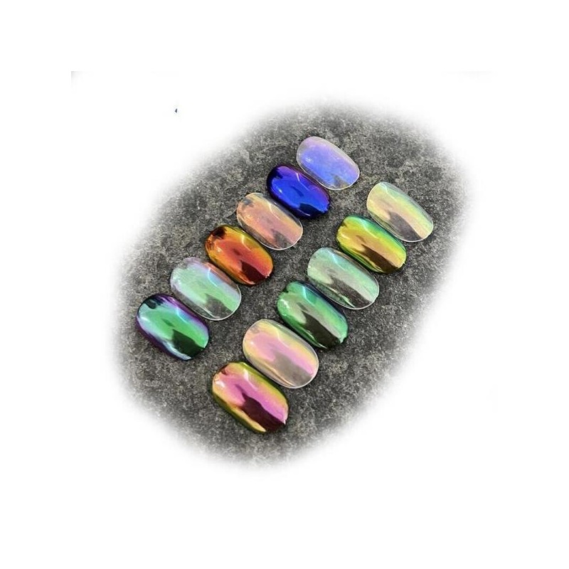 Aurora 10g/lot 오로라 인어 크롬 네일 안료 [06 회색] 10g/lot