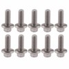 10pcs M6 Stainless Steel Flange Head Flange Head Screw Flange