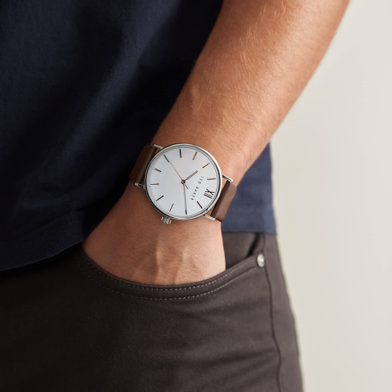 Ted Baker Phylipa Gents Brown Leather Strap Watch (Model: BKPPGS2159I)