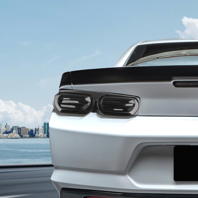Voodonala for Chevy Camaro 2019+ Rear Tailgate Lamp Cover Smoke
