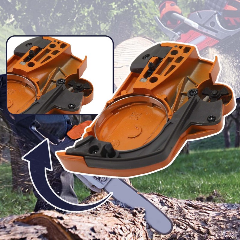 Gubeter 537286301 Chainsaw Clutch Cover with Brake for Husqvarna 455,