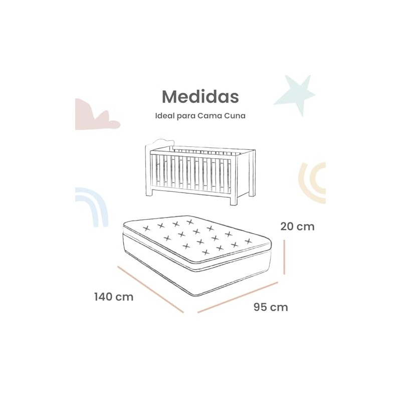 Nap Baby Set de 2 Sábanas de Cajón Cama Cuna