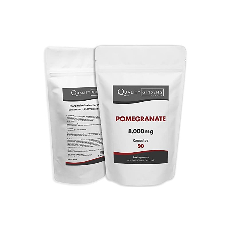 Pomegranate | 8,000mg Capsules | Powerful Formula (90 Capsules)