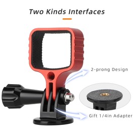 DGBAY Adapter Cover Mount Alloy, Expansion Tripod Extension Rod Backpack Clip Bicycle Clamp Car Visor Holder,Compatible with DJI Osmo Pocket 3 Camera Accessories (Black)