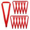 LUORNG 12PCS Medal Ribbon Award Neckband Red Stripe Medal Lanyard