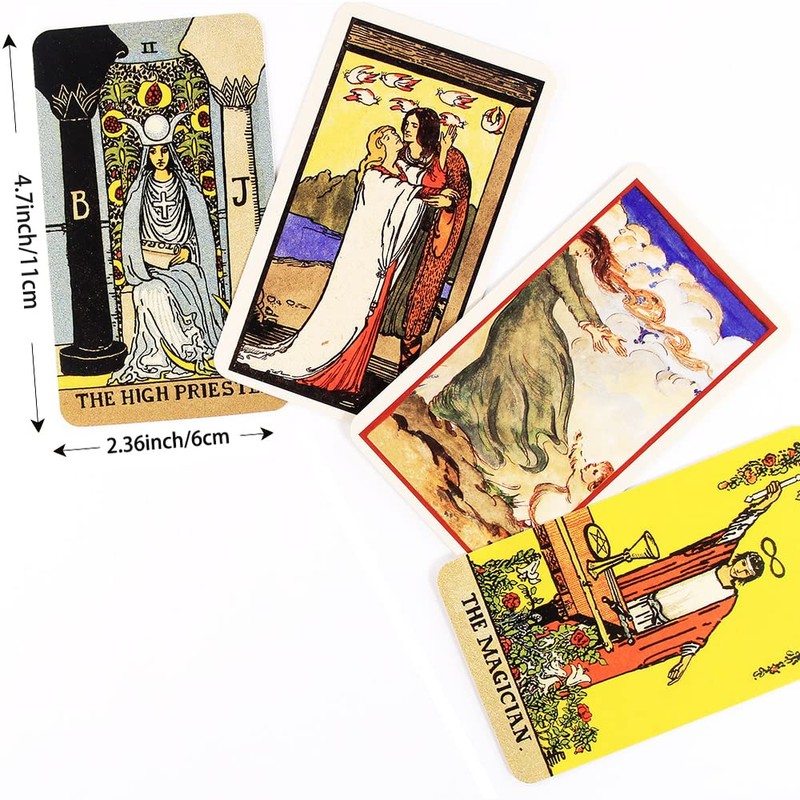 DDFF Tarot Cards for Beginners, 78 Rider Tarot Cards, Divination