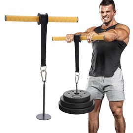 PELLOR Forearm Wrist Roller, Fitness Wrist Exerciser, Muscle Strength Forearm Roller for Training with Soft Foam Grip Handles, Weight Bearing Rope Training Fitness Equipment Anti-Slip for Gym and Home