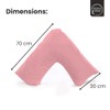 Rohi Pink V Shaped Pillowcase – Soft & Breathable V