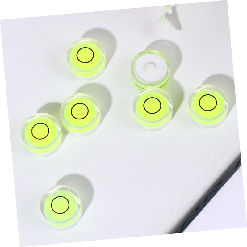 SHINEOFI 16PCS Circular Bubble Level Diameter Height Surface Level for