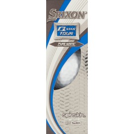 Srixon Q-Star Tour Golf Balls, 3-Piece Urethane Cover, 1 Dozen, 12 Balls, USA Direct Import, White