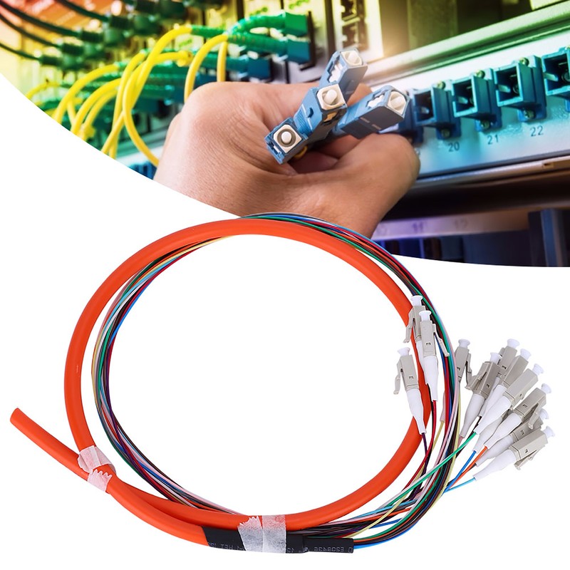 Fiber Pigtail Cable Multimode 12-Cores LC/UPC-62.5/125 with PVC Outer Shell