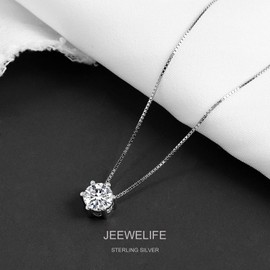 JeeweLife Mother Daughter Necklaces- Gifts for Mom and Me Sterling Silver Necklace Christmas/Mother's Day/Birthday Gifts