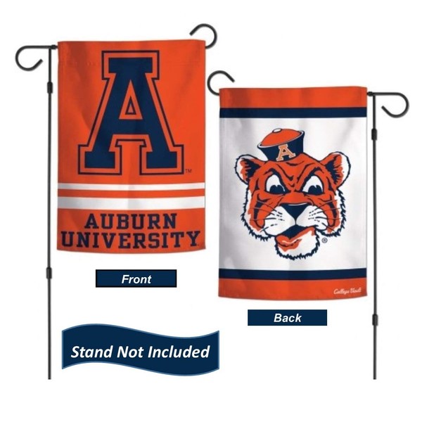 Auburn Tigers 12.5” x 18" Double Sided Yard and Garden College Banner Flag is Printed in The USA (Vault)