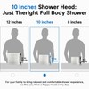 G-Promise All Metal 10 Inches Rainfall Shower Head with Handheld