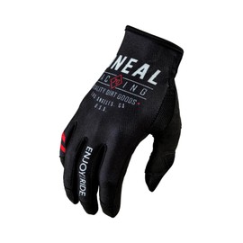 O'NEAL | Cycling & Motocross Gloves | MX MTB DH FR Downhill Freeride | Durable, Flexible Materials, Ventilated Nano Front Hand | Mayhem Glove Dirt | Adult | Black White | Size S